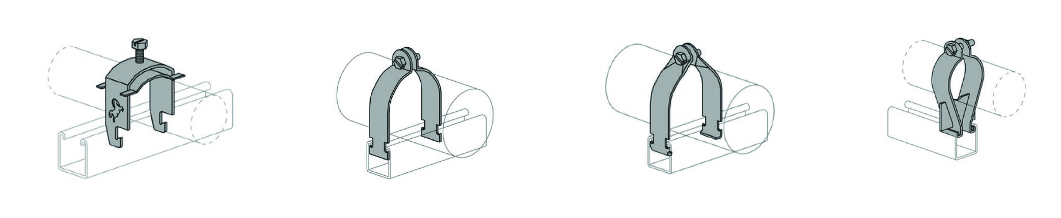 Unistrut Accessories Pipe Clamps